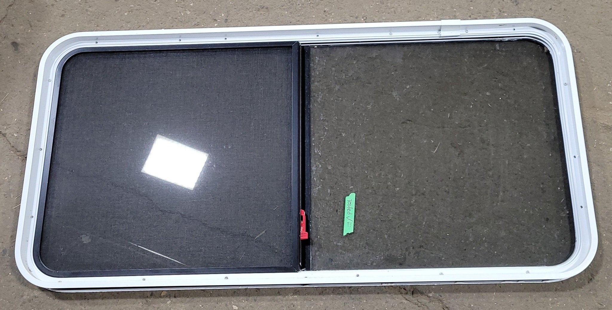 Used White Radius Emergency Opening Window : 29 3/4 H X 54 1/4 W X 1 3/4 D