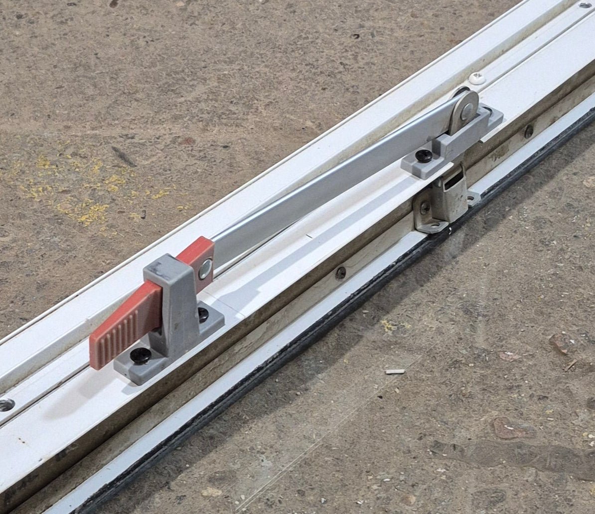 Used White Radius Emergency Opening Window : 35 1/2 W x 21 1/4 H x 1 7/8 D