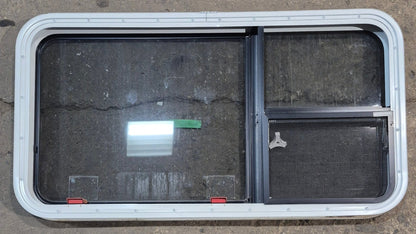 Used White Radius Emergency Opening Window : 41 1/4 W x 21 1/4 H x 1 3/4 D