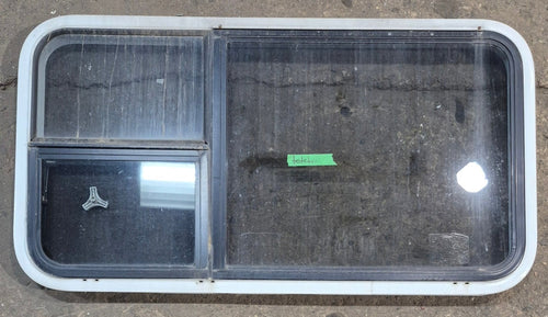Used White Radius Emergency Opening Window : 41 1/4 W x 21 1/4 H x 1 3/4 D