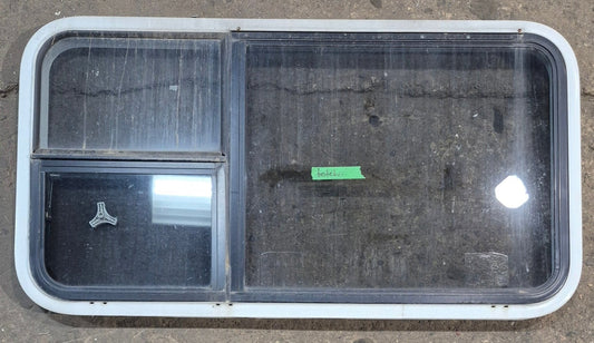 Used White Radius Emergency Opening Window : 41 1/4 W x 21 1/4 H x 1 3/4 D