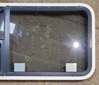 Used White Radius Emergency Opening Window : 41 1/4 W x 21 1/4 H x 1 5/8 D