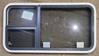 Used White Radius Emergency Opening Window : 41 1/4 W x 21 1/4 H x 1 5/8 D