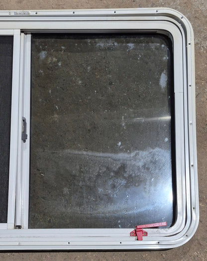 Used White Radius Emergency Opening Window : 41 1/4 W x 28 1/2 H x 2 D