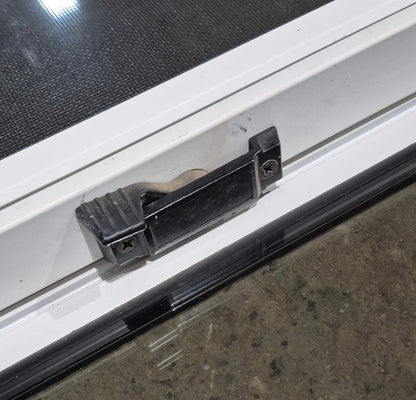 Used White Radius Emergency Opening Window : 41 1/4 W x 28 1/2 H x 2 D