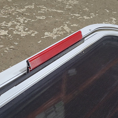 Used White Radius Emergency Opening Window : 42 1/4 W x 17 3/4 H x 1 3/4 D
