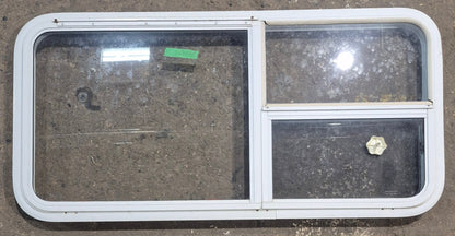 Used White Radius Emergency Opening Window : 45 1/2 W x 21 1/4 H x 1 7/8 D