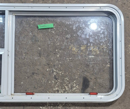 Used White Radius Emergency Opening Window : 45 1/2 W x 21 1/4 H x 1 7/8 D