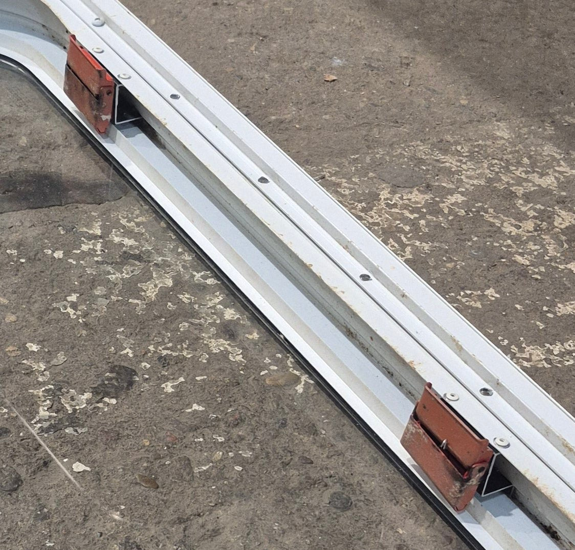 Used White Radius Emergency Opening Window : 45 1/2 W x 21 1/4 H x 1 7/8 D