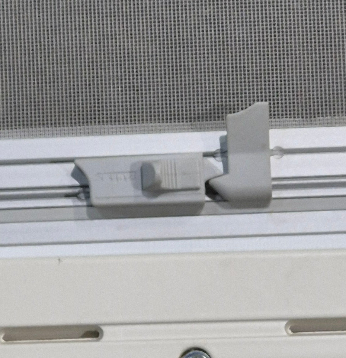 Used White Radius Emergency Opening Window : 46 5/8 W x 18 3/4 H x 1 1/8 D