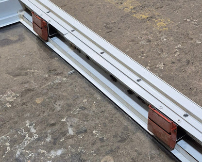 Used White Radius Emergency Opening Window : 47 1/2 W x 21 1/4 H x 2 D