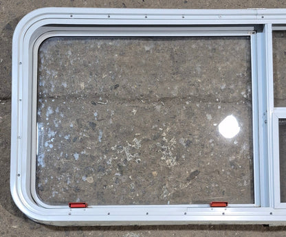 Used White Radius Emergency Opening Window : 47 1/2 W x 21 1/4 H x 2 D