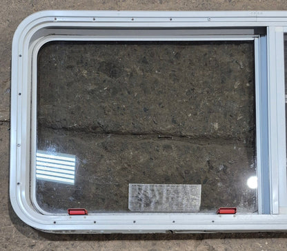 Used White Radius Emergency Opening Window : 47 1/4 W x 21 1/4 H x 1 7/8 D