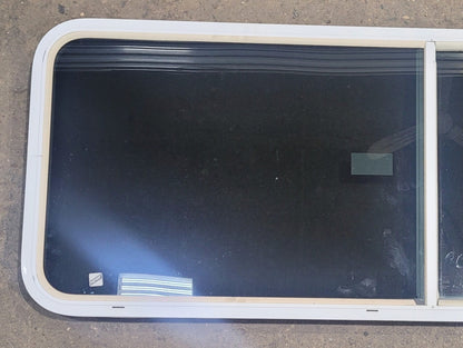 Used White Radius Emergency Opening Window : 59 1/2 W x 21 1/2 H x 2 D