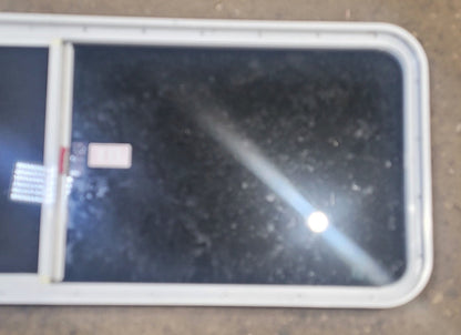 Used White Radius Emergency Opening Window : 59 1/2 W x 21 1/2 H x 2 D