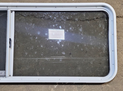 Used White Radius Emergency Opening Window : 60 1/4 W x 21 3/4 H x 1 7/8 D