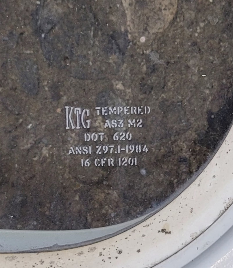 Used White Radius Non Opening Window : 35 1/2 W x 11 1/2 H x 1 7/8 D
