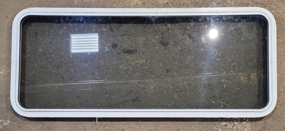 Used White Radius Non Opening Window : 54 1/4 W x 21 3/4 H x 1 7/8 D