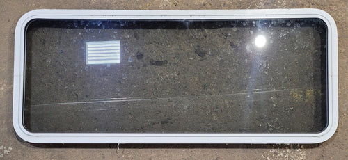 Used White Radius Non Opening Window : 54 1/4 W x 21 3/4 H x 1 7/8 D