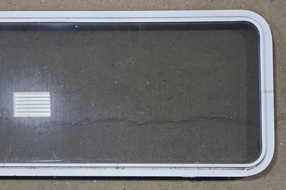 Used White Radius Non Opening Window : 54 1/4 W x 21 3/4 H x 1 7/8 D