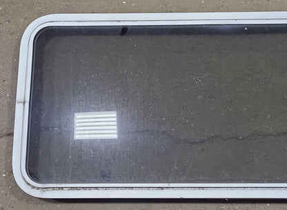 Used White Radius Non Opening Window : 54 1/4 W x 21 3/4 H x 1 7/8 D