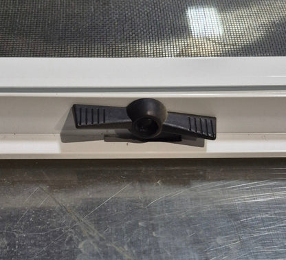 Used White Radius Opening Window : 17 1/2 W x 14 1/2 H x 1 7/8 D