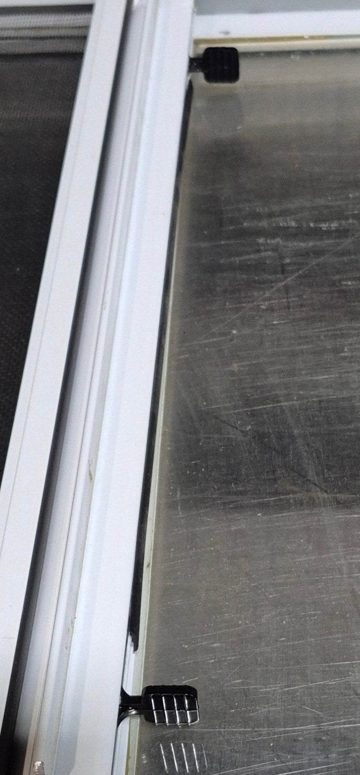 Used White Radius Opening Window : 17 1/2 W x 17 1/2 H x 1 1/8 D