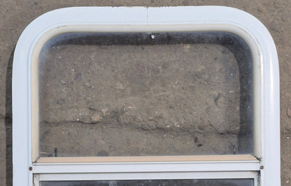 Used White Radius Opening Window : 17 1/2 W x 21 1/4 H x 1 7/8 D