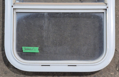 Used White Radius Opening Window : 17 1/2 W x 21 1/4 H x 1 7/8 D
