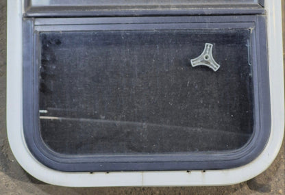 Used White Radius Opening Window : 17 1/4 W x 21 1/4 H x 1 3/4 D