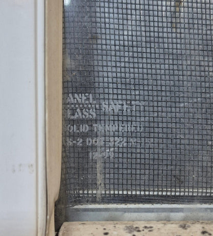 Used White Radius Opening Window : 18 1/4 W x 17 3/4 H x 1 3/4 D