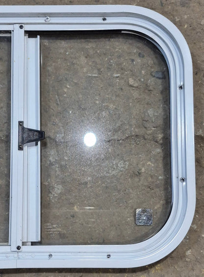 Used White Radius Opening Window : 19 1/2 W x 14 1/2 H x 1 1/4 D
