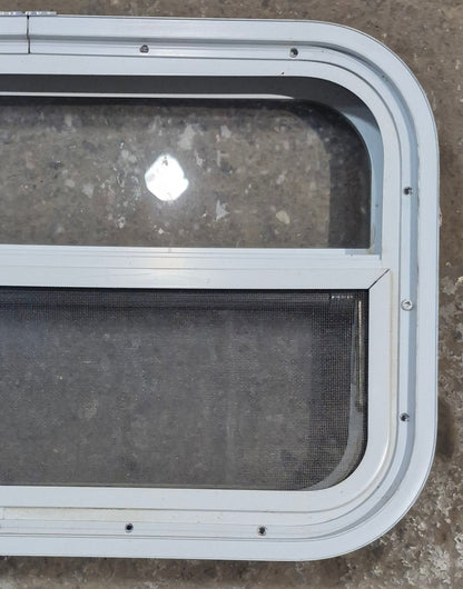 Used White Radius Opening Window : 23 1/2 W x 14 1/2 H x 1 7/8 D