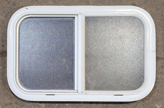 Used White Radius Opening Window : 23 1/2 W x 14 1/4 H x 1 7/8 D