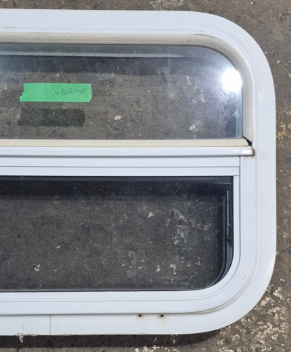 Used White Radius Opening Window : 23 1/2 W x 14 1/4 H x 1 7/8 D
