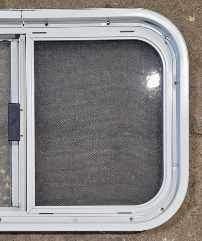 Used White Radius Opening Window : 23 1/2 W x 14 1/4 H x 1 7/8 D