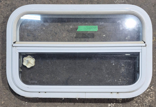 Used White Radius Opening Window : 23 1/2 W x 14 1/4 H x 1 7/8 D