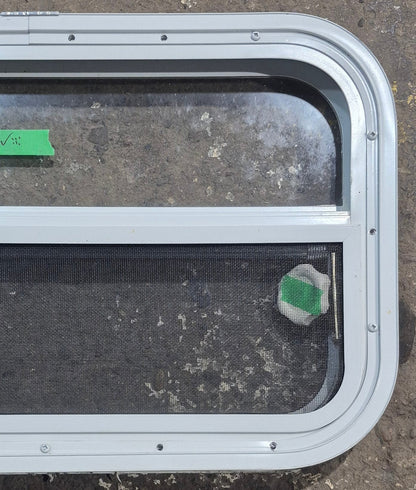 Used White Radius Opening Window : 23 1/2 W x 14 1/4 H x 1 7/8 D