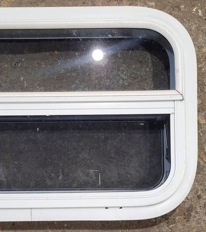 Used White Radius Opening Window : 23 1/2 W x 14 1/4 H x 1 7/8 D