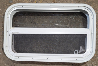 Used White Radius Opening Window : 23 1/2 W x 14 1/4 H x 1 7/8 D