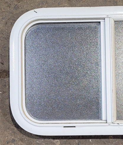 Used White Radius Opening Window : 23 1/2 W x 14 1/4 H x 1 7/8 D