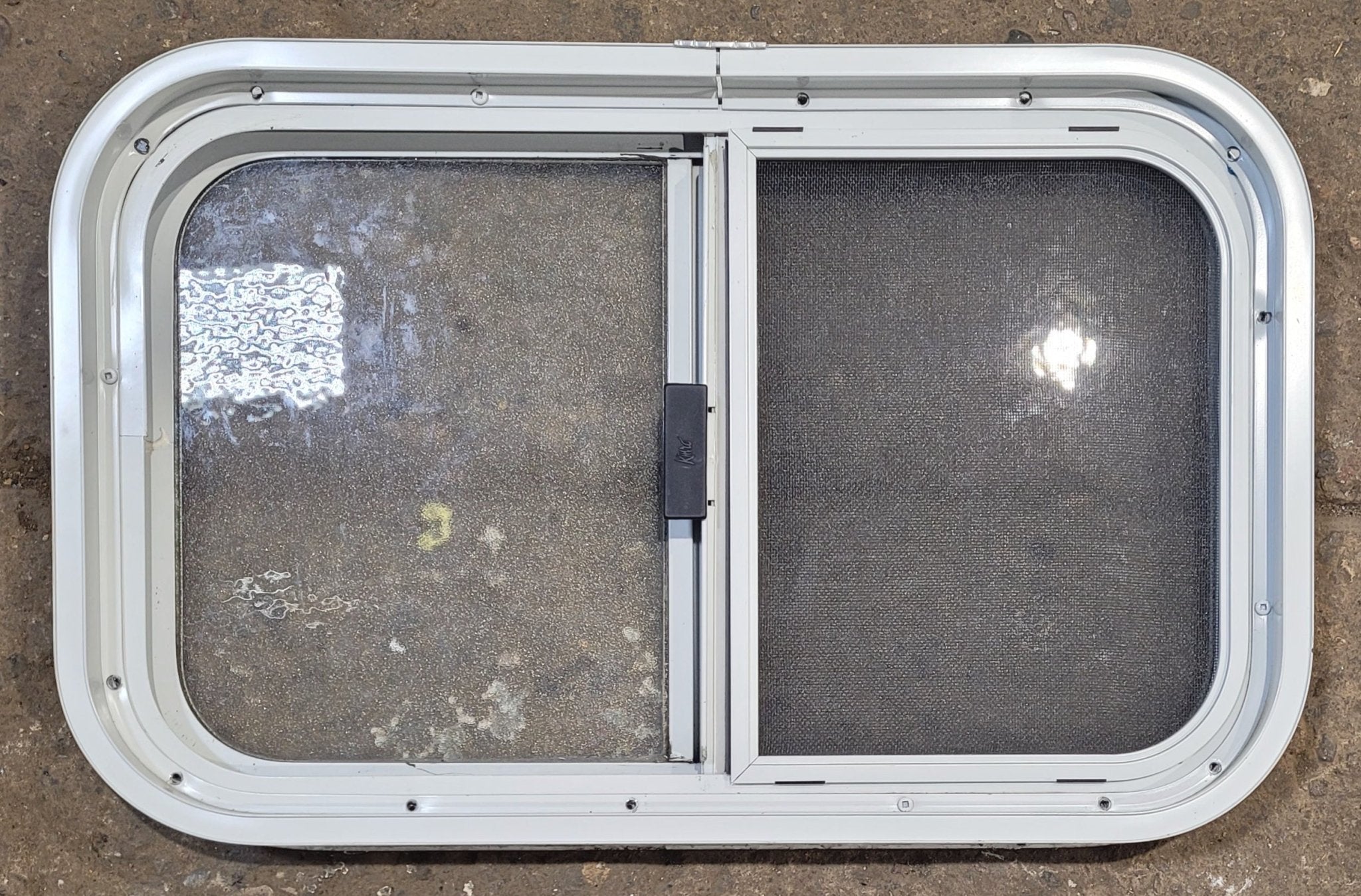 Used White Radius Opening Window : 23 1/2 W x 14 1/4 H x 1 7/8 D