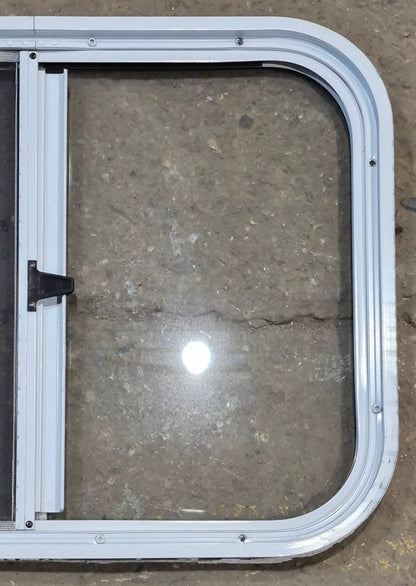 Used White Radius Opening Window : 23 1/2 W x 17 1/2 H x 1 1/4 D