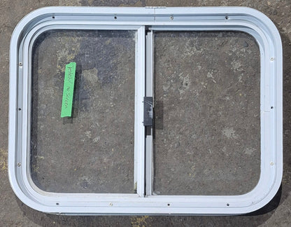 Used White Radius Opening Window : 23 1/2 W x 17 1/2 H x 1 7/8 D