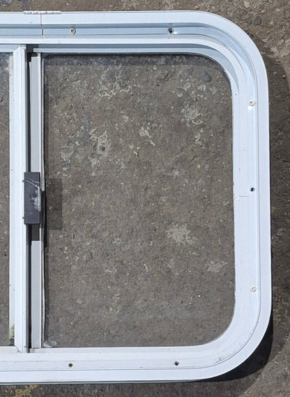 Used White Radius Opening Window : 23 1/2 W x 17 1/2 H x 1 7/8 D