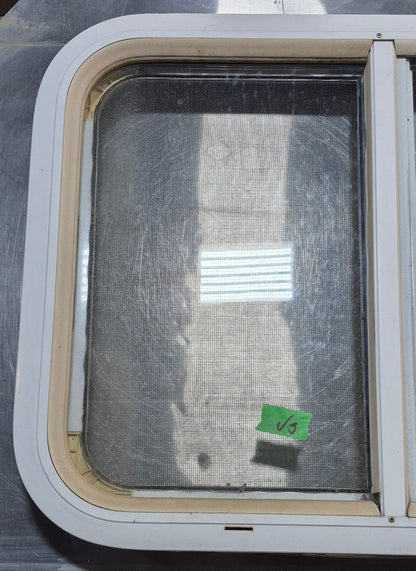 Used White Radius Opening Window : 23 1/2 W x 17 1/2 H x 1 7/8 D