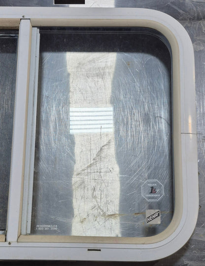 Used White Radius Opening Window : 23 1/2 W x 17 1/2 H x 1 7/8 D