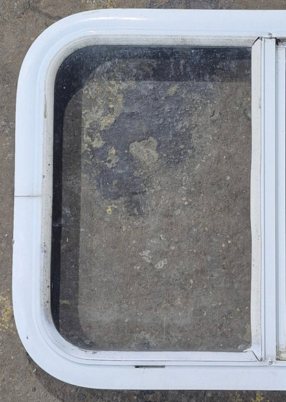 Used White Radius Opening Window : 23 1/2 W x 17 1/2 H x 1 7/8 D