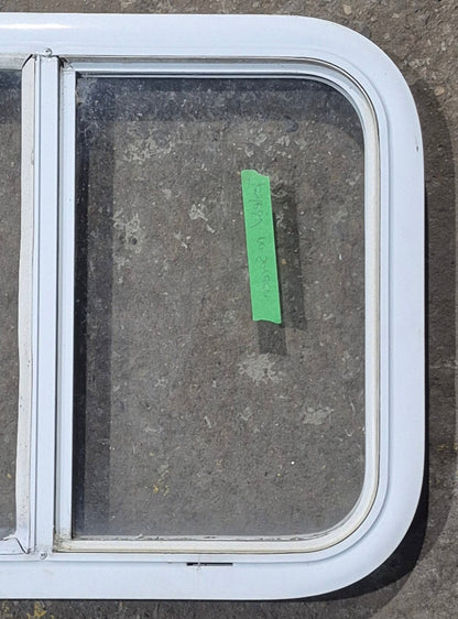 Used White Radius Opening Window : 23 1/2 W x 17 1/2 H x 1 7/8 D