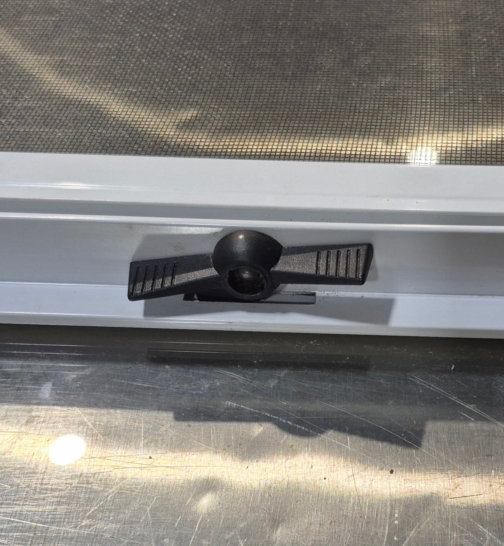 Used White Radius Opening Window : 23 1/2 W x 17 1/2 H x 1 7/8 D